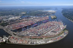 Hamburg Container Terminal 4.7.18  Luftfoto Scheer