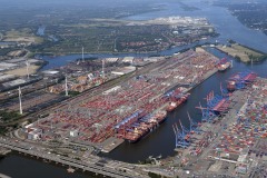 Hamburg Container Terminal 4.7.18  Luftfoto Scheer